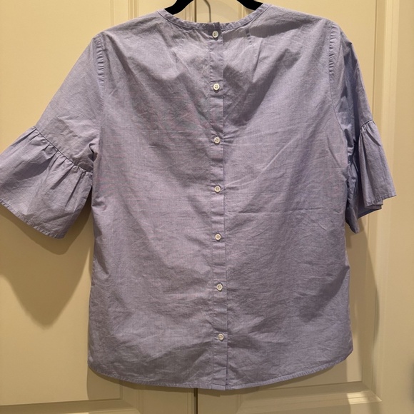 J.Crew Cotton Blouse Button Down Back - Picture 2 of 6